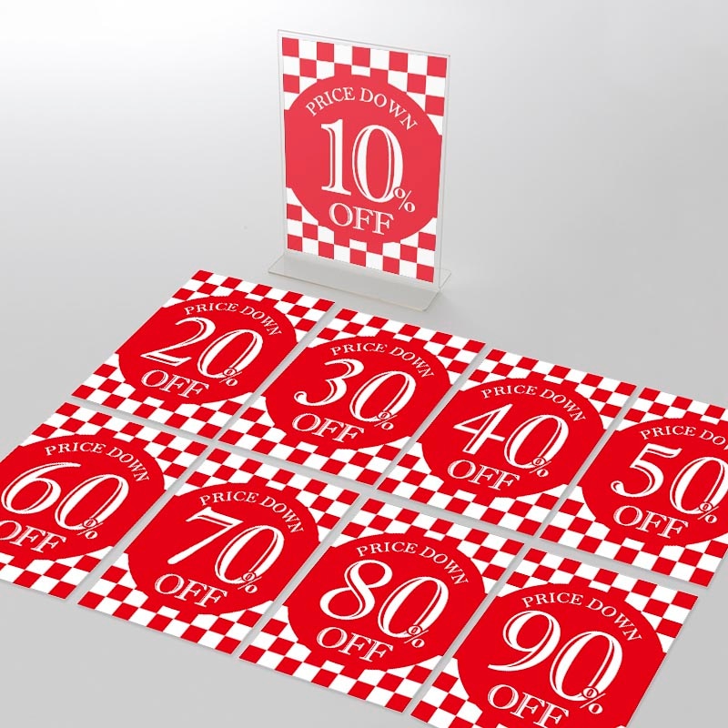 アクリルスタンドセット モザイク柄 10~90%OFFポップ