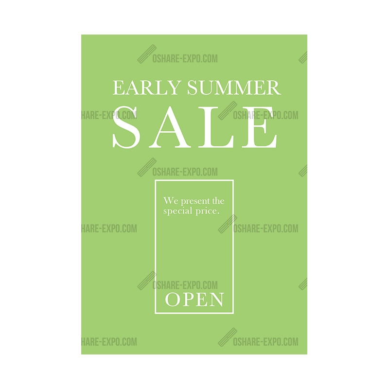 パステルグリーン EARLY SUMMER ポップ・ポスター