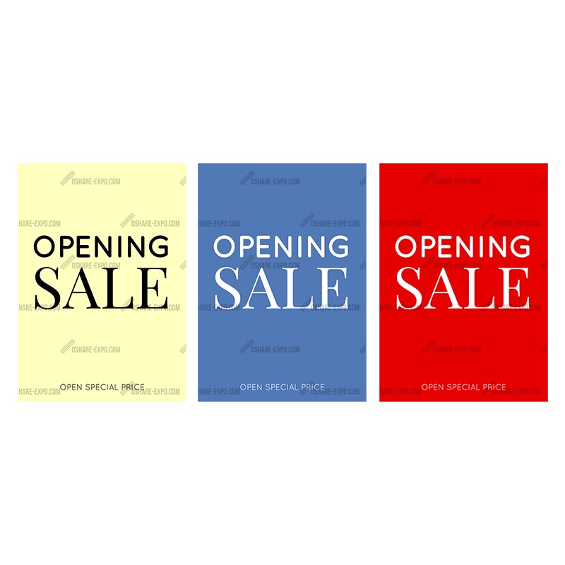 シンプル OPENING SALE③ ポップ・ポスター