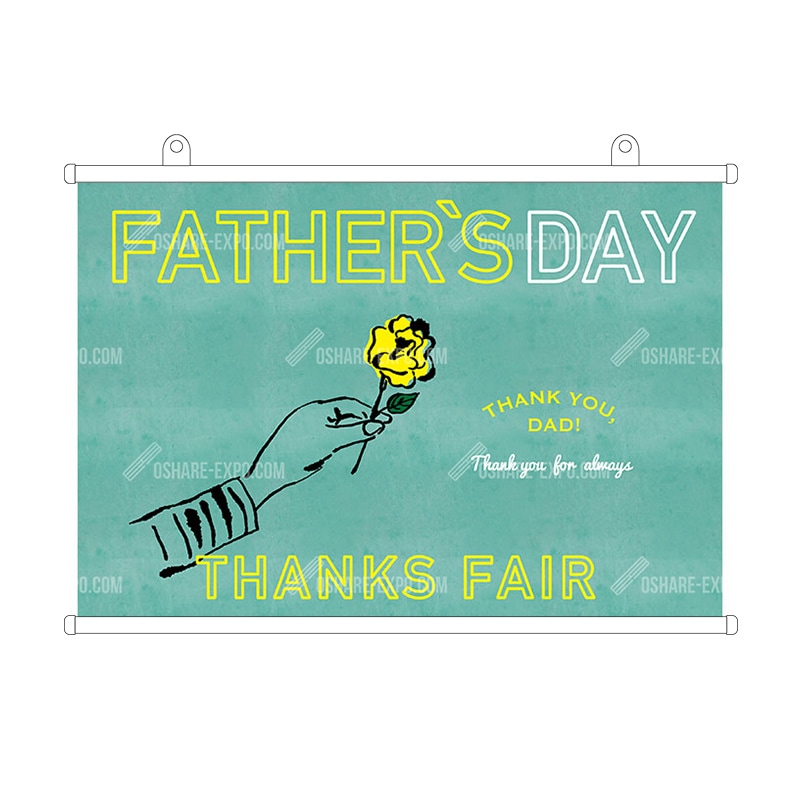 黄色いバラ 父の日タペストリー