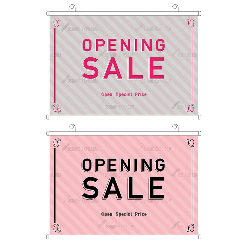 ストライプ柄 OPENING SALEタペストリー