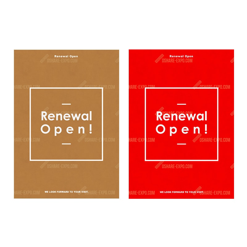 RenewalOpen フレーム ポップ・ポスター | 販促目的から探す | OSHARE
