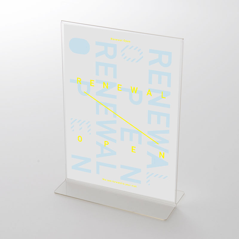アクリルスタンドセット RenewalOpen POP タイポグラフィ①
