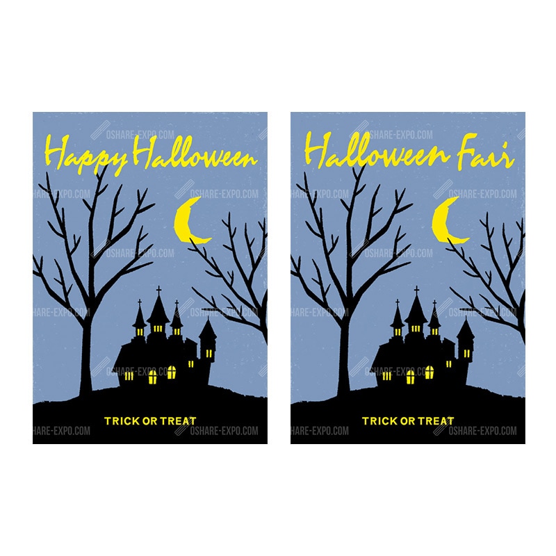洋館イラスト ハロウィン ポップ ポスター Pop ポスター関連 Pop ポスター Oshare Expo おしゃれ什器 カッティング シール 販促pop おしゃれexpo