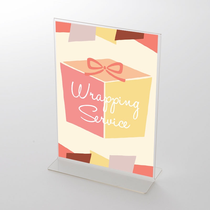 アクリルスタンドセット ラッピングサービス ポップ