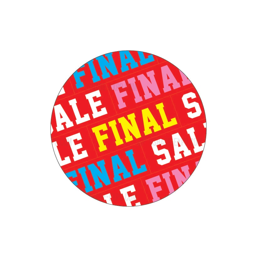 丸ポップ スイングPOP用 final sale シンプルデザイン  『バーゲン』 ④（1セット10枚入り）