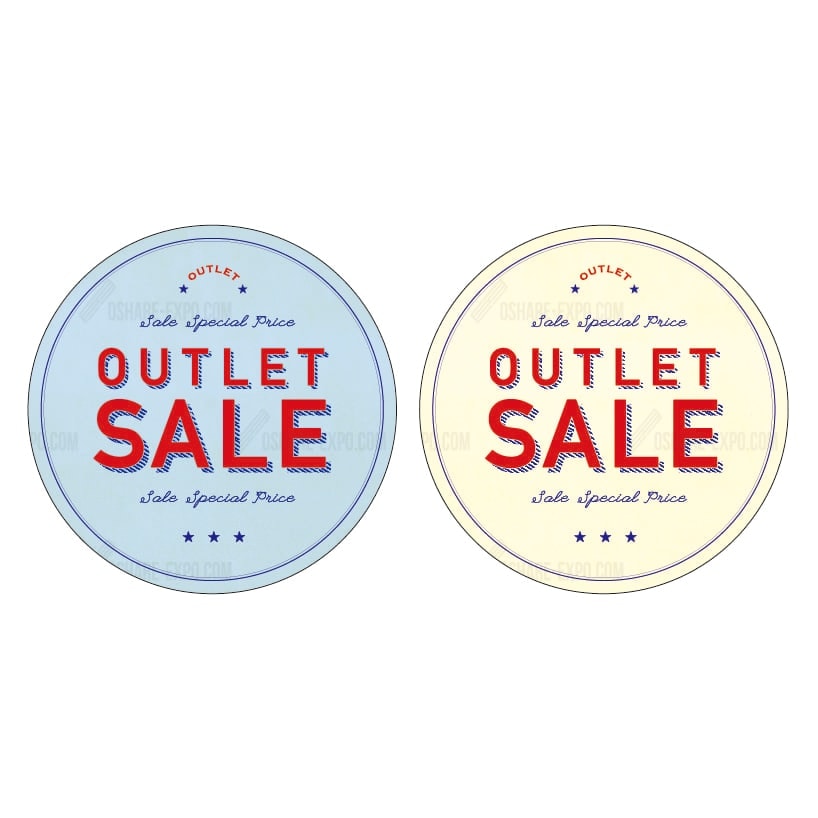 丸ポップ スイングPOP用 アウトレットsale シンプルデザイン  『バーゲン』 ⑰（1セット10枚入り）