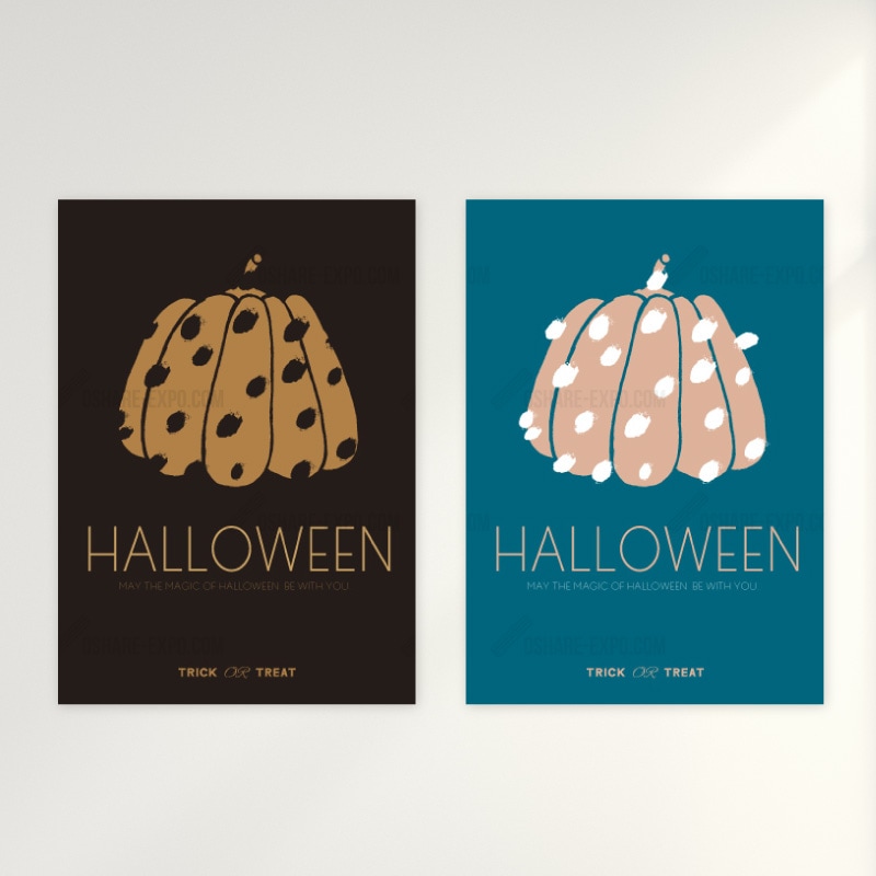 大きなかぼちゃのイラスト カラーバリエーションがあるハロウィン ポップ ポスター Pop ポスター関連 Pop ポスター Oshare Expo おしゃれ什器 カッティング シール 販促pop おしゃれexpo