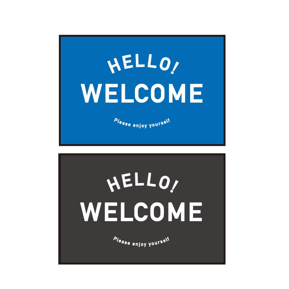 フォトマットコーティング　販売促進 フロアマット　WELCOME②