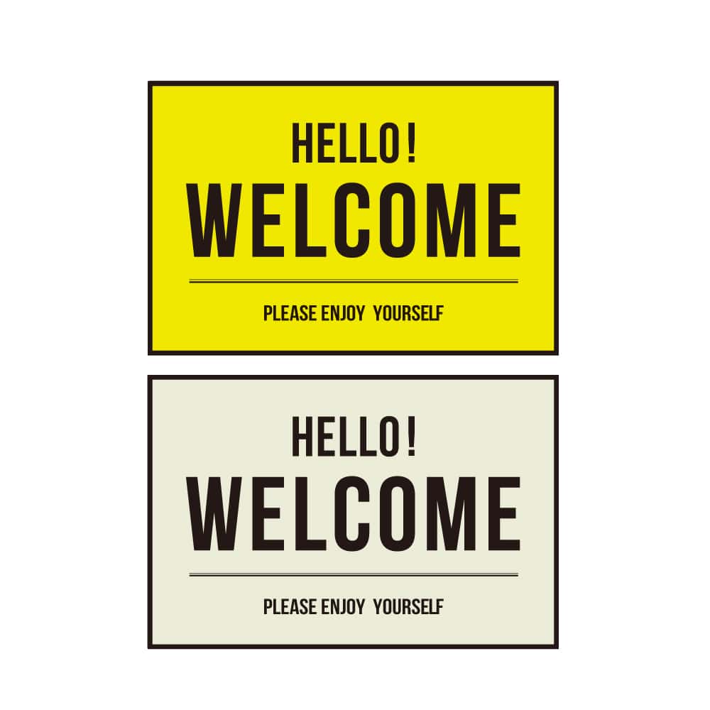 フォトマットコーティング　販売促進 フロアマット　WELCOME③