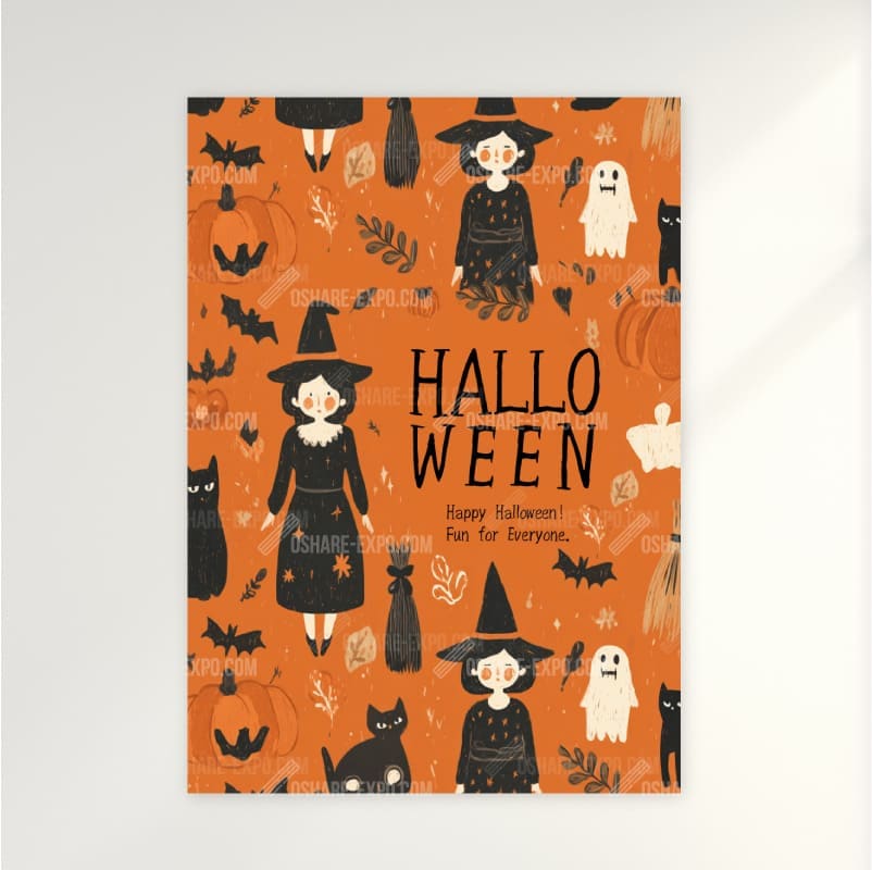 ハロウィンHALLOWEEN「ハロウィンパーティー」ポップ・ポスター・アートパネル