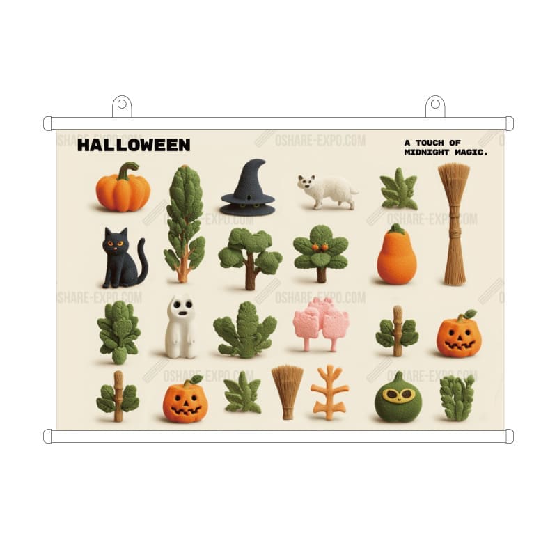 ハロウィンHALLOWEEN「ハロウィンTOYマスコット大集合②」 タペストリー