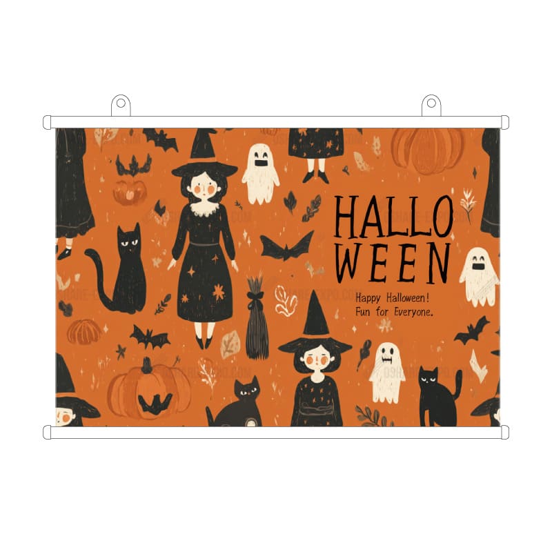 ハロウィンHALLOWEEN「ハロウィンパーティー」 タペストリー