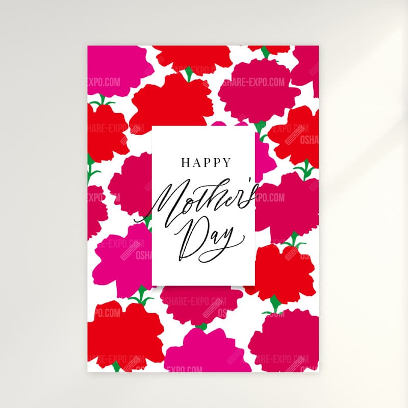 母の日MOTHER'S DAY「花のポップアート」ポップ・ポスター・アートパネル