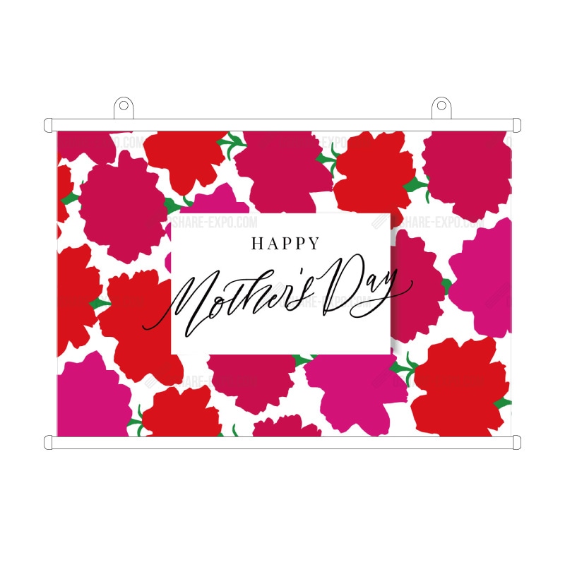 母の日MOTHER'S DAY「花のポップアート」 タペストリー