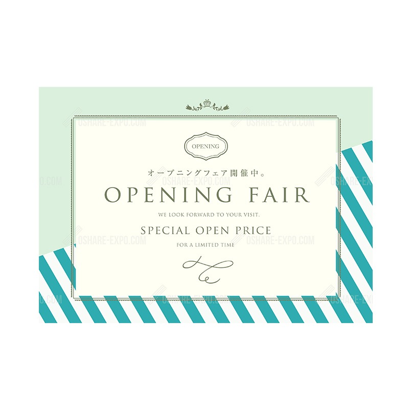 アクリルスタンドセット フレーム OPEN FAIR ポップ