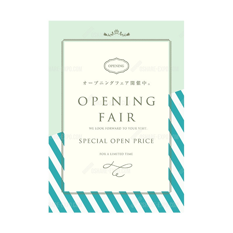 アクリルスタンドセット フレーム OPEN FAIR ポップ