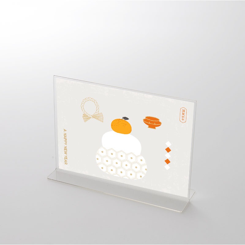 アクリルスタンドセット 鏡餅イラスト お正月 ポップ