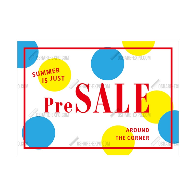 ドット SUMMER用 PRE SALEポップ・ポスター