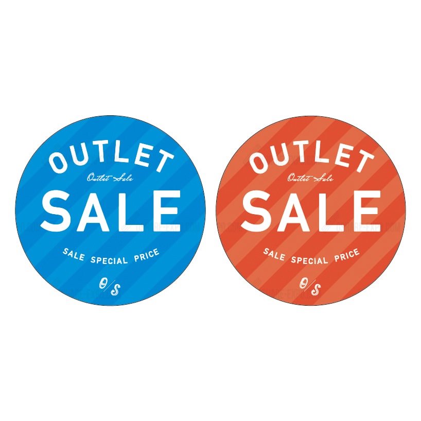 丸ポップ スイングPOP用 アウトレットsale　シンプルデザイン  『バーゲン』⑱（1セット10枚入り）