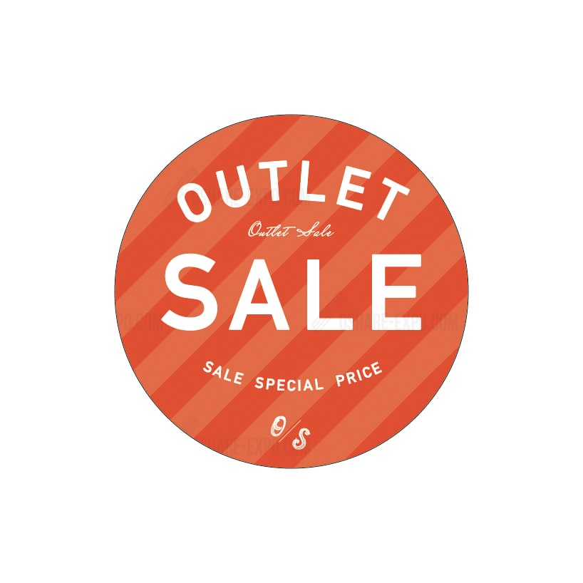 丸ポップ スイングPOP用 アウトレットsale　シンプルデザイン  『バーゲン』⑱（1セット10枚入り）