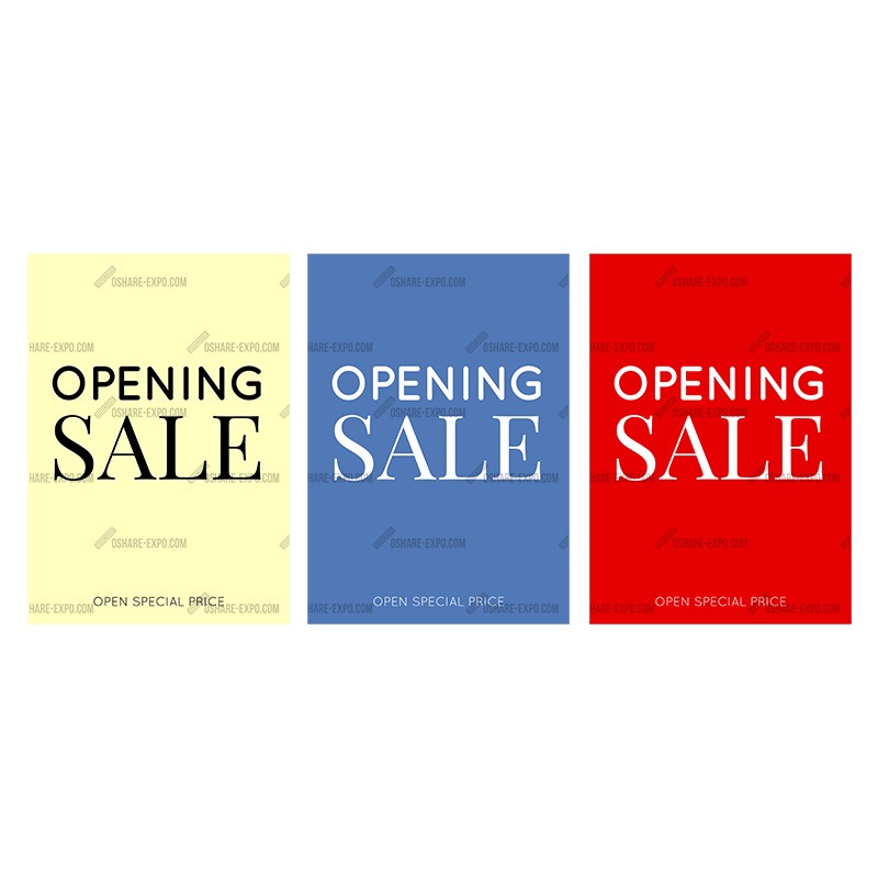 シンプル OPENING SALE③ ポップ・ポスター