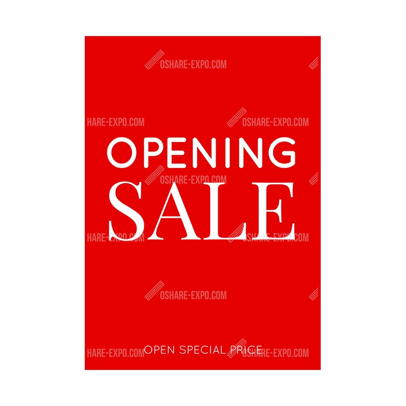 シンプル OPENING SALE③ ポップ・ポスター