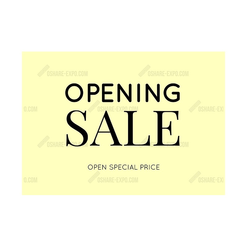 シンプル OPENING SALE③ ポップ・ポスター