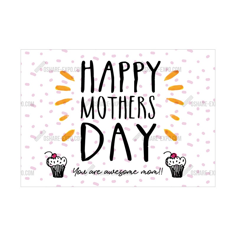 アクリルスタンドセット イラスト HAPPY MOTHER'S DAYポップ