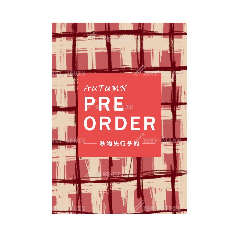チェック柄 PRE ORDERポップ・ポスター | POP・ポスター関連,POP