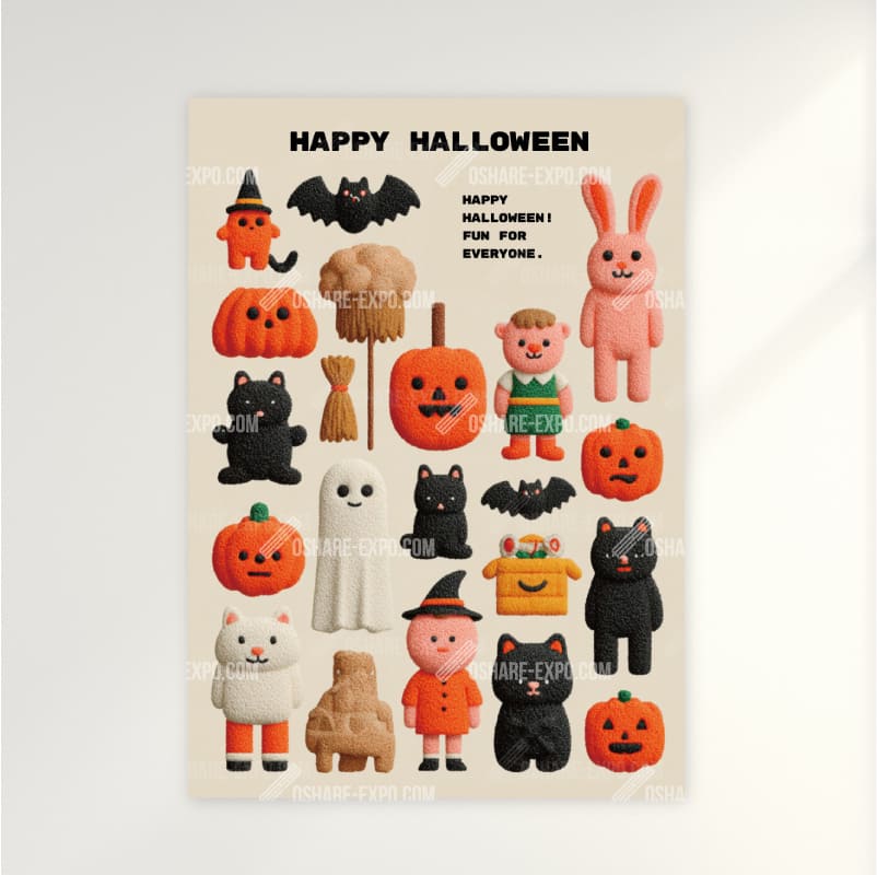 ハロウィンHALLOWEEN「ハロウィンTOYマスコット大集合③」ポップ・ポスター・アートパネル