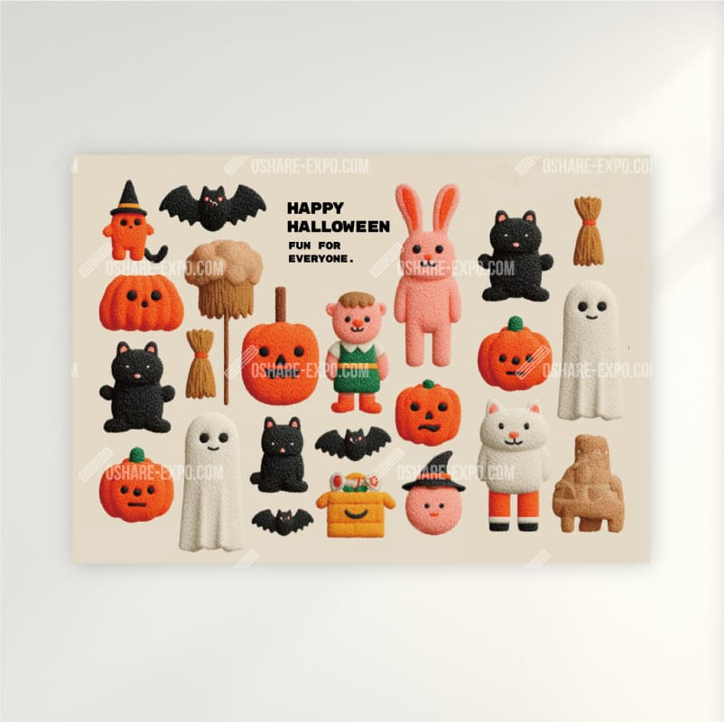 ハロウィンHALLOWEEN「ハロウィンTOYマスコット大集合③」ポップ・ポスター・アートパネル
