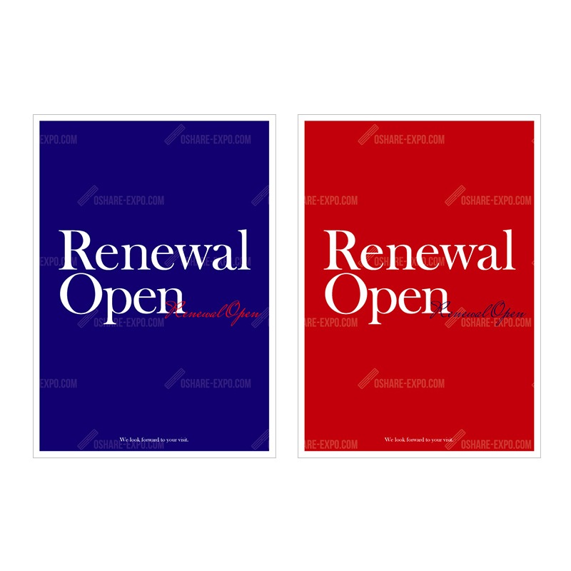 RenewalOpen シンプル明朝 ポップ・ポスター