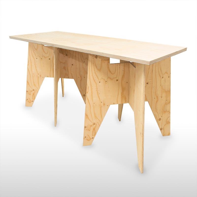 作業台風ディスプレイ什器 マルシェ3段ディスプレイラック1台セット(横型 ・ パイン材)セット