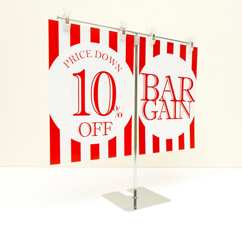 太ストライプ BARGAIN 10～90%OFF ダブルクリップ スタンドセット
