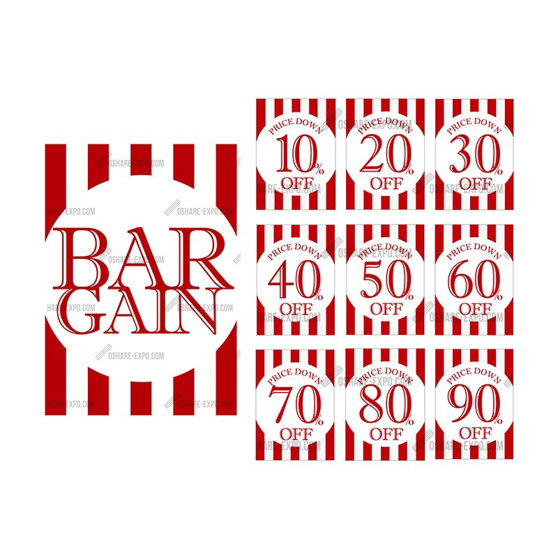 太ストライプ BARGAIN 10～90%OFF ダブルクリップ スタンドセット