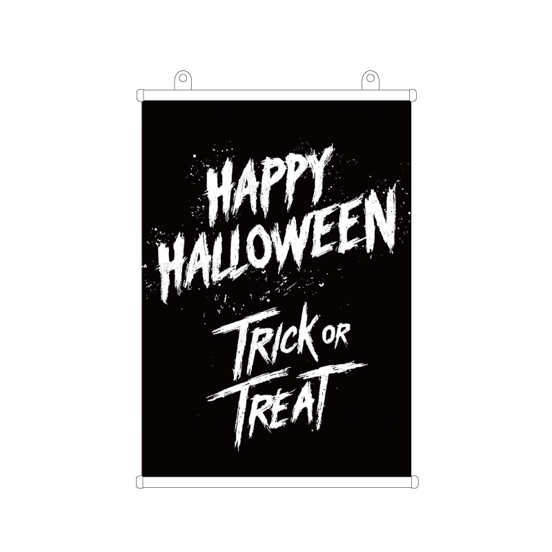 ハロウィンHALLOWEEN「ロックな筆文字」 タペストリー