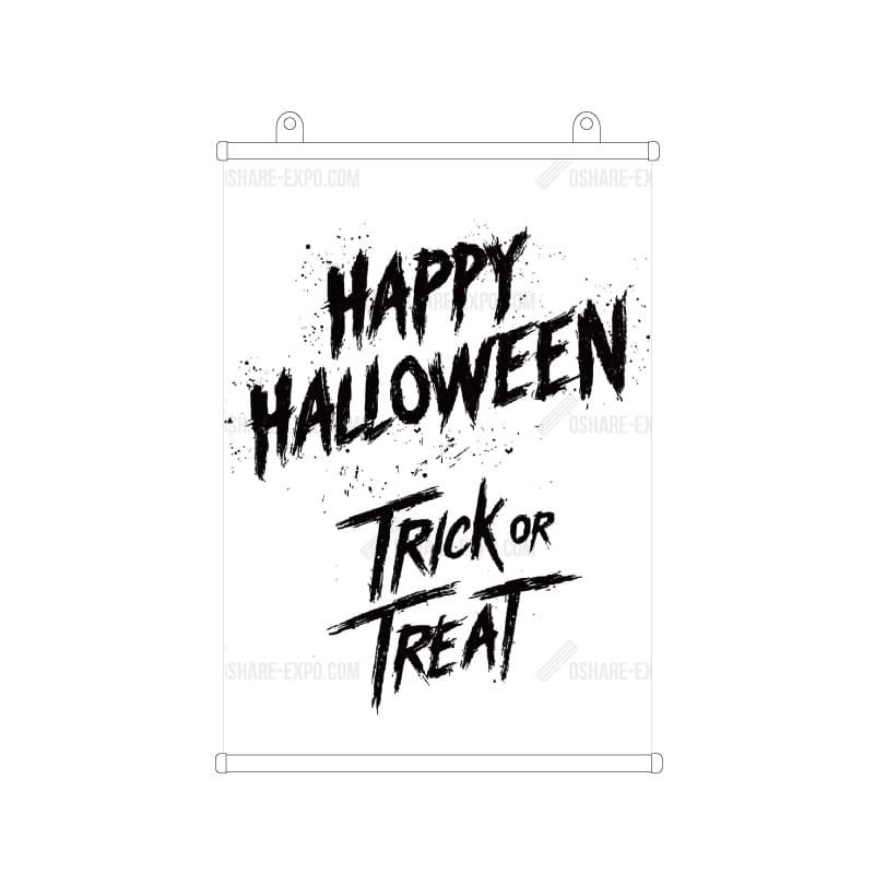 ハロウィンHALLOWEEN「ロックな筆文字」 タペストリー