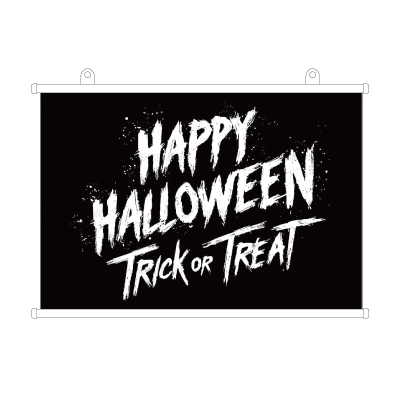 ハロウィンHALLOWEEN「ロックな筆文字」 タペストリー