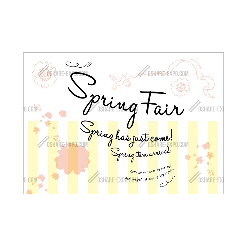 アクリルスタンドセット　春フレンチテイスト  スプリングフェアポップ