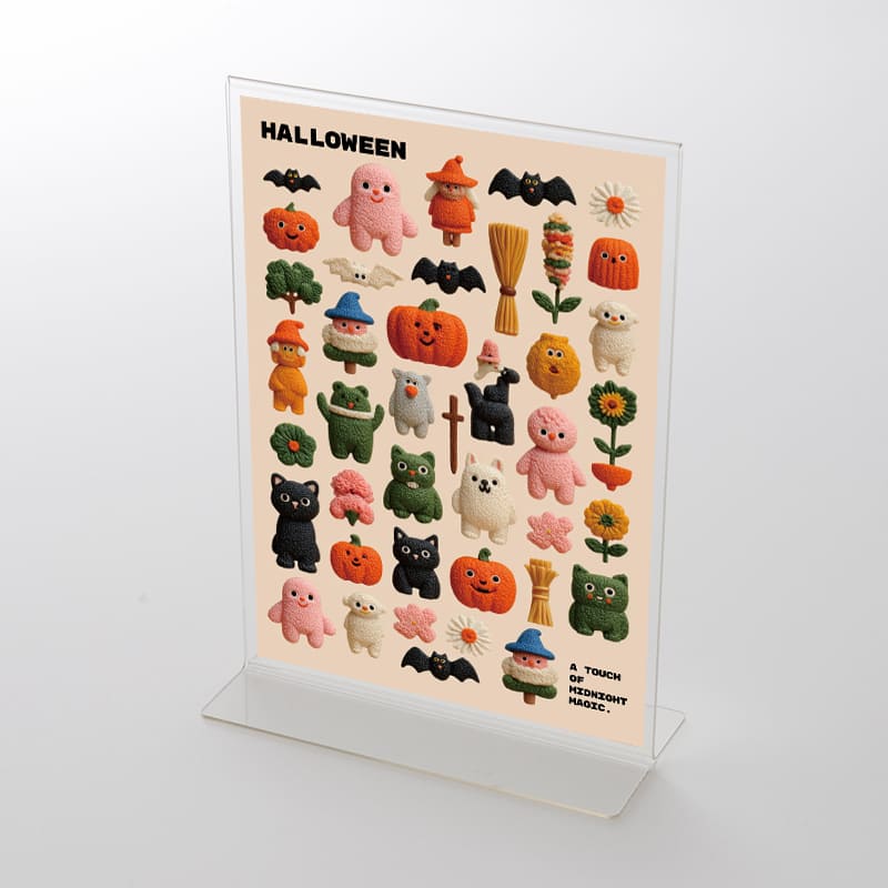 アクリルスタンドセット  ハロウィンHALLOWEEN「ハロウィンTOYマスコット大集合①」 ポップ