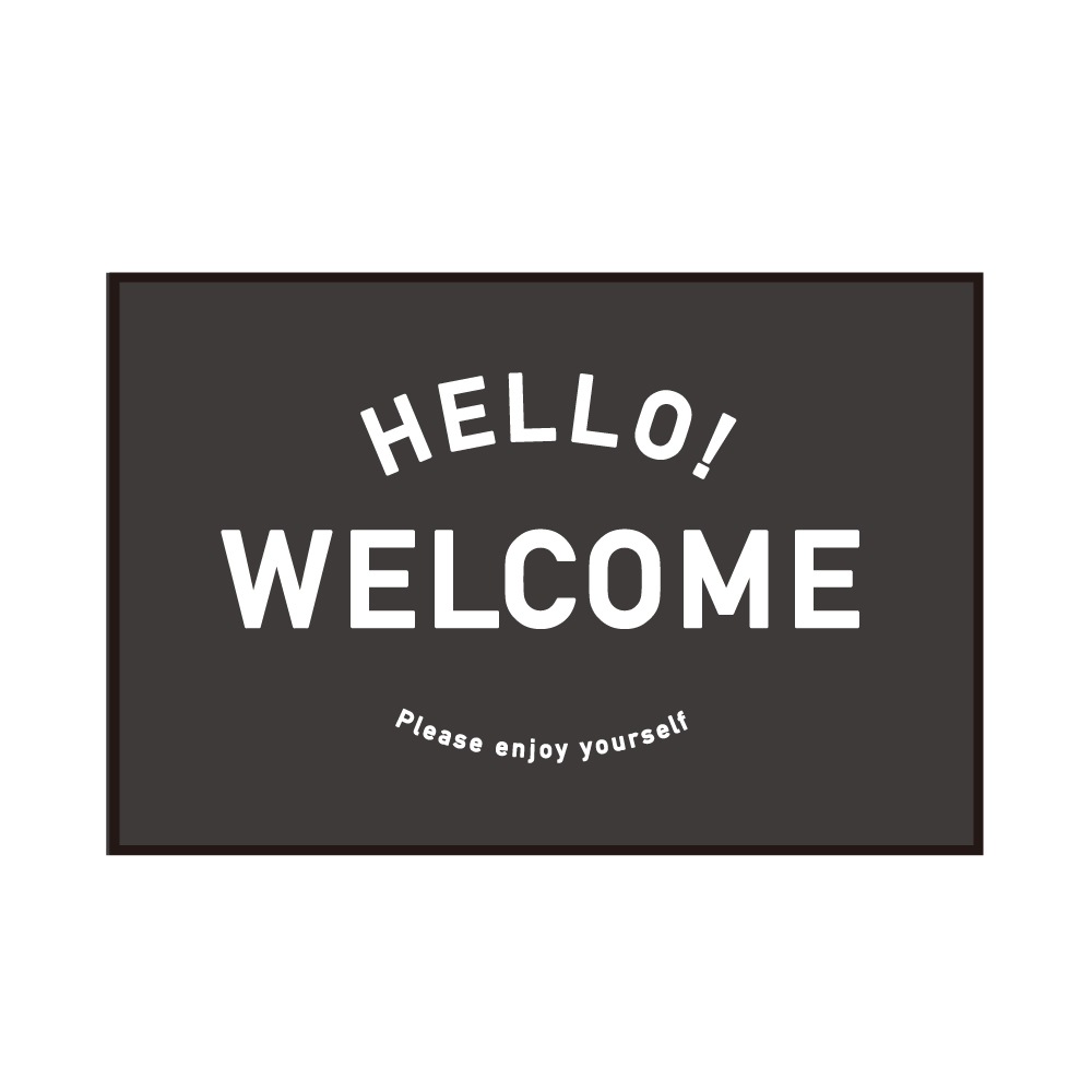 フォトマットコーティング　販売促進 フロアマット　WELCOME②