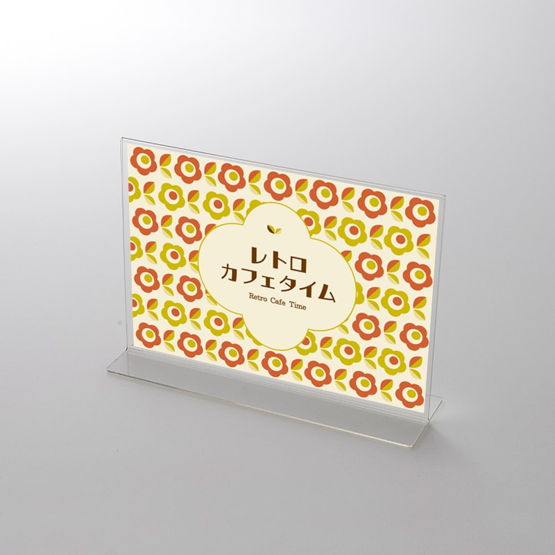 アクリルスタンドセット 昭和レトロ花柄① ポップ | POP・ポスター関連