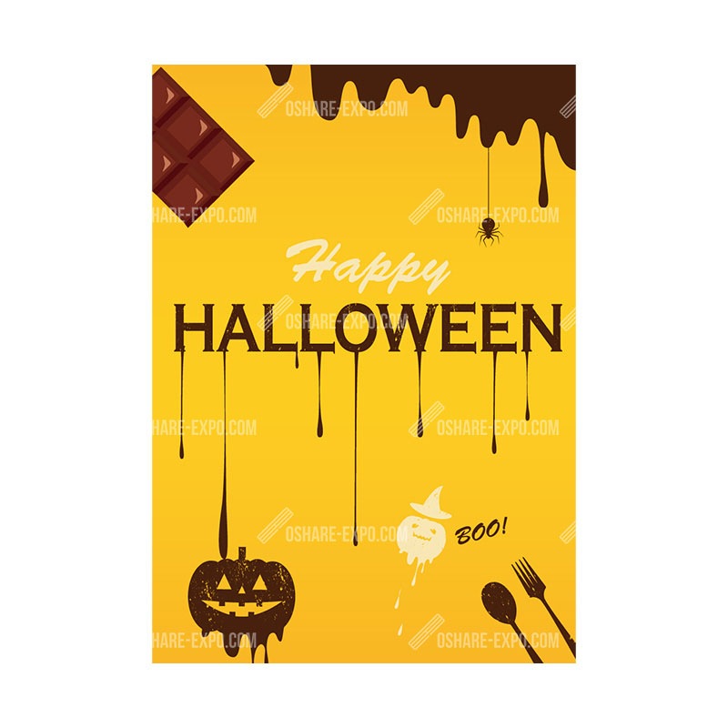 チョコレート柄 ハロウィン ポップ・ポスター