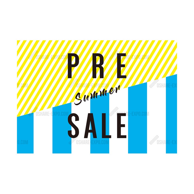 ストライプ SUMMER用 PRE SALEポップ・ポスター