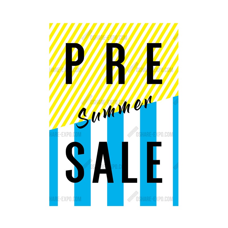 ストライプ SUMMER用 PRE SALEポップ・ポスター