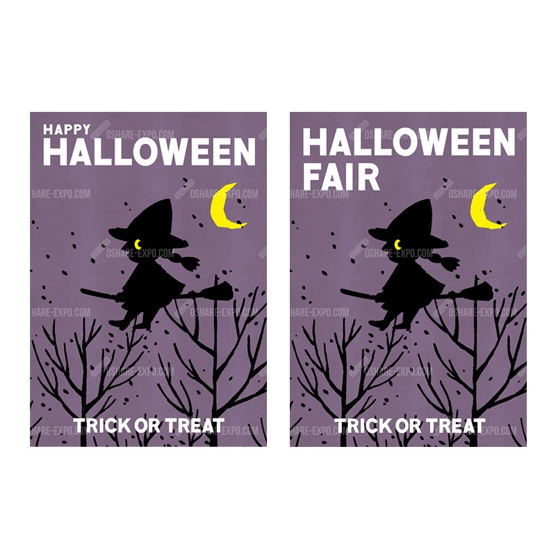 魔女イラスト ハロウィン ポップ ポスター 季節でえらぶ 秋 ハロウィン Oshare Expo おしゃれ什器 カッティング シール 販促pop おしゃれexpo