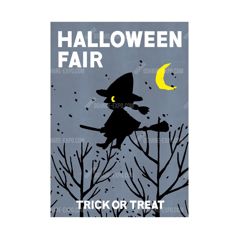 魔女イラスト ハロウィン ポップ・ポスター | 季節でえらぶ | OSHARE