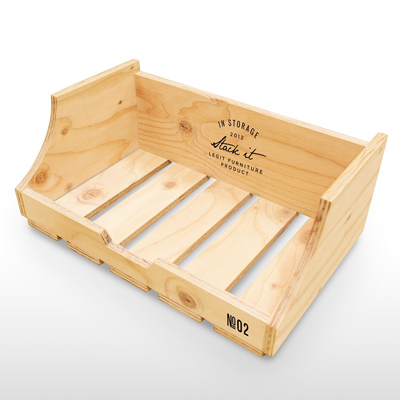 スタッキング什器3個セット 棚タイプ「stack it」デザイン 中