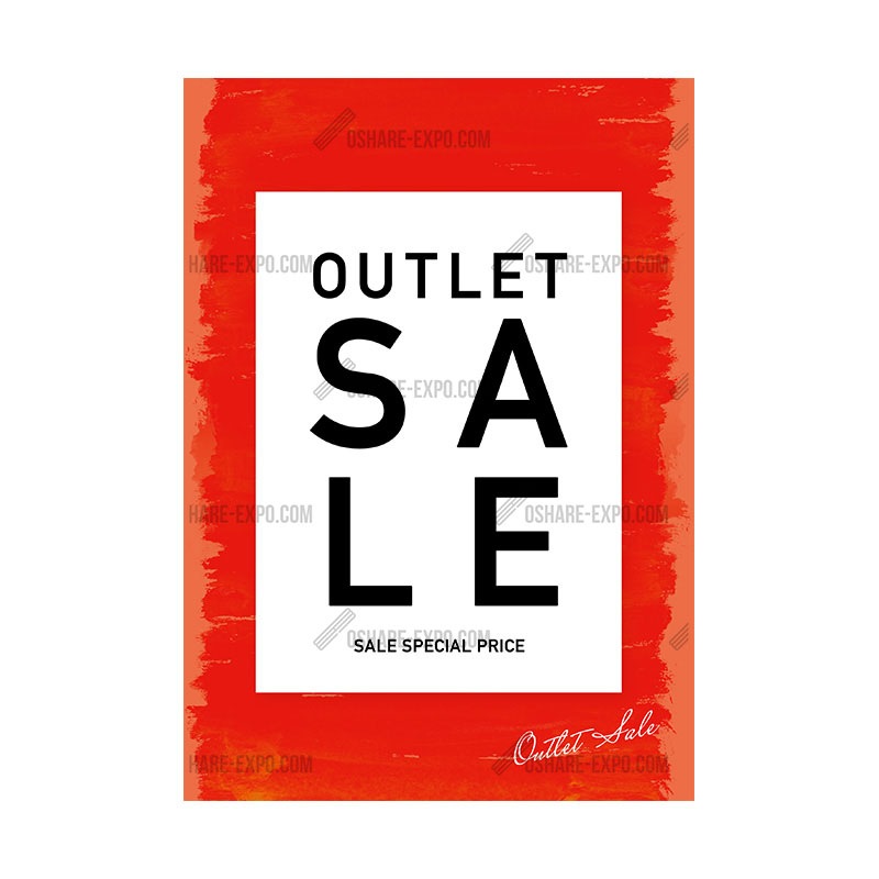 ペイント OUTLET SALE ポップ・ポスター